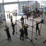 造船足場とびミャンマー人技能実習生トレーニング