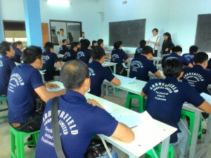 ミャンマー技能実習生採用面接、筆記試験