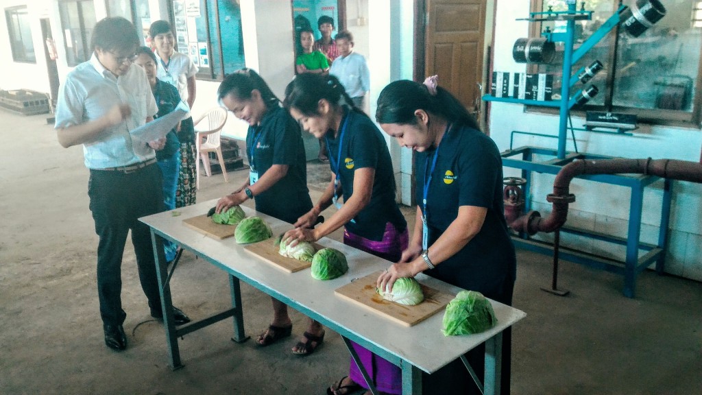 ミャンマー人技能実習生惣菜製造業