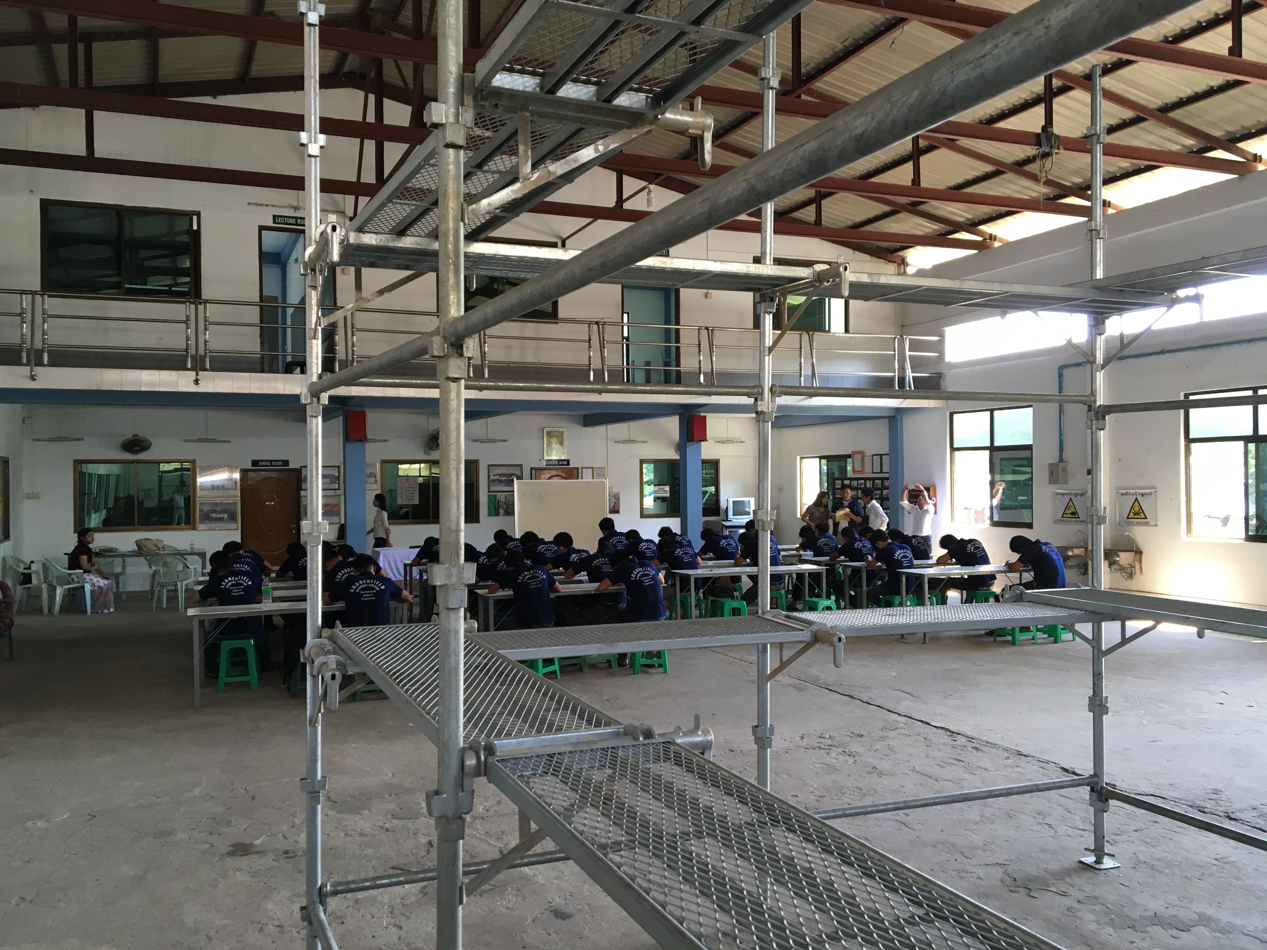 ミャンマー技能実習「とび」の足場組立解体採用試験-建設系企業様の採用に