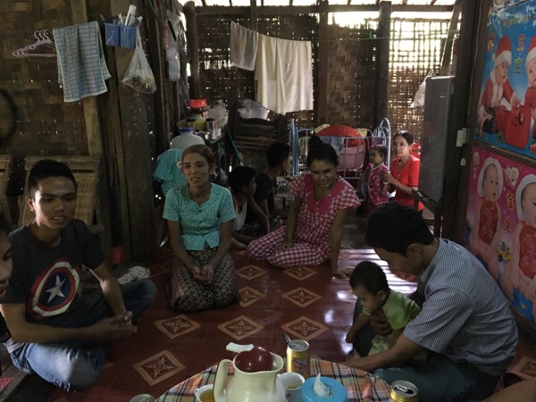 ミャンマー人技能実習生の家庭訪問